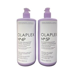 Olaplex 4P & 5P Blonde Enhancer Toning Shampoo & Conditioner 1000 ml bottles